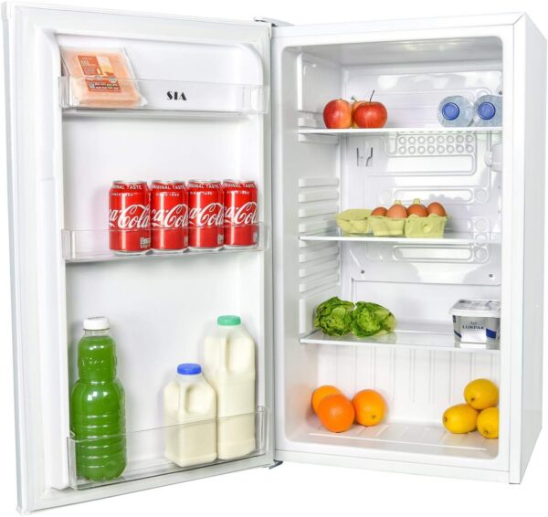 SIA LFS01WH 48cm White Freestanding 91L Under Counter Larder Fridge - Image 2