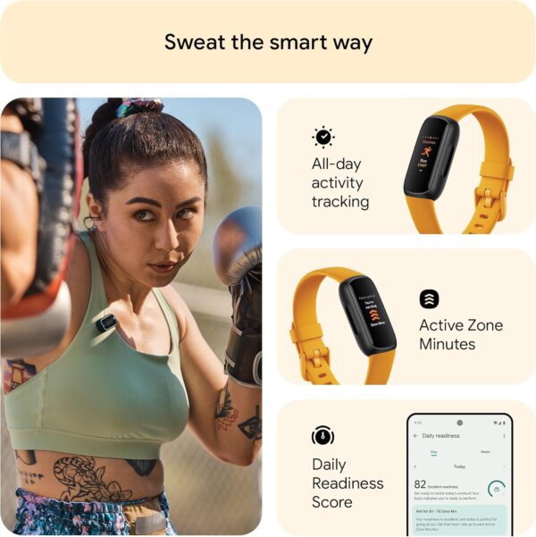 Fitbit Versa 4 Fitness Smartwatch with built-in GPS and up to 6 days battery life & Inspire 3 Activity Tracker with 6-months Premium Membership Included, up to 10 days battery - Image 8