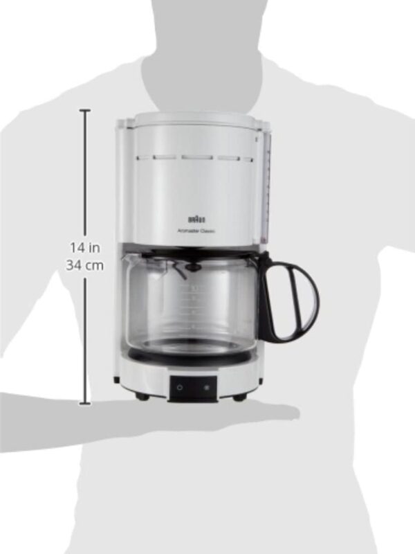 Braun automatic coffee maker Aromaster KF 47 plus for 10 cups - white - Image 5