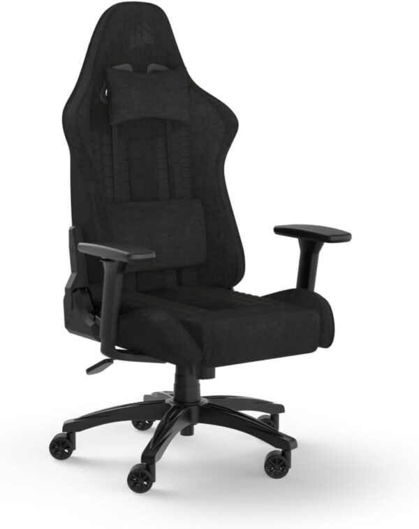 Corsair TC100 Relaxed Faux Leather Gaming Chair, Faux Leather, Black, One Size - Image 2