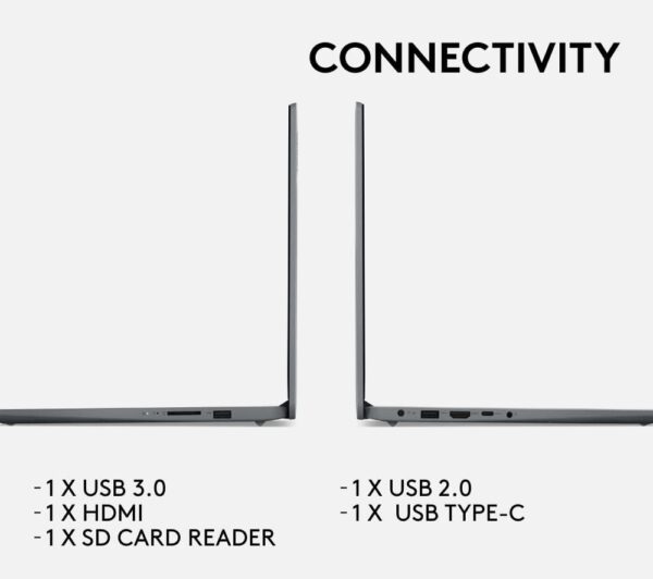 Lenovo IdeaPad 1 Laptop | 15 inch Full-HD (1080p) Display | Intel Celeron N4020 | 4 GB RAM | 128 GB SSD | Windows 11 Home S | Cloud Grey | Microsoft 365 Personal - Image 3