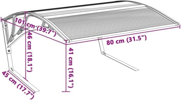 vidaXL Garage for robot lawnmower black 80x101x46cm, garage for robotic mower, lawn mower storage, outdoor storage for lawn mower - Image 9