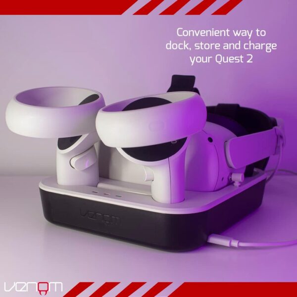 Venom - Charging Dock with Rechargeable Battery Packs for Meta Quest 2 / Oculus Quest 2 - Image 5