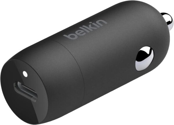 Belkin BoostCharge 30W Fast Car Charger, Compact Design with USB-C Power Delivery Port, USB Car Charger with Universal Compatibility for iPhone 15, 14, Samsung Galaxy S24, Note, Pixel and More - Black - Image 2