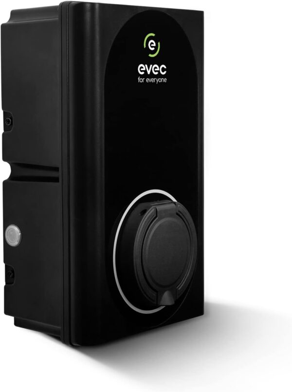 evec VEC01 | EV charger | Electric Vehicle Charger | Type 1, Type 2 | 7.4kW | Untethered | Single Phase | Wall Mount | EV Home Charger| Level 2 Charger | Black, 30x19x12.6cm - Image 6