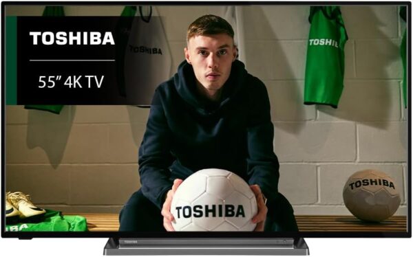 Toshiba UF3D 55 Inch Smart Fire TV 139.7 cm (4K Ultra HD, HDR10, Freeview Play, Prime Video, Netflix, Alexa voice control, HDMI 2.1, Bluetooth, Airplay) - Image 2