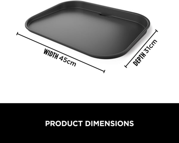 Ninja Woodfire XL Flat Plate, Non-Stick Flat Top BBQ Griddle Plate, Official Accessory, Compatible with Ninja Woodfire XL BBQ Grill OG850 / OG901, Black, XSKOGXLFPLTEU - Image 3