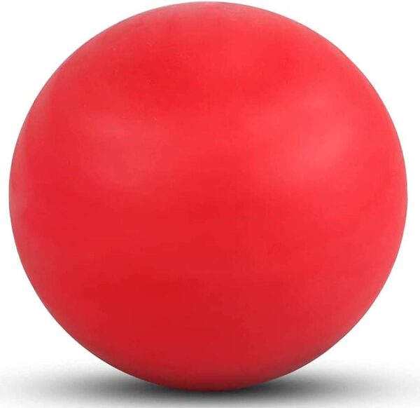 WOVTE Massage Lacrosse Ball for Sore Muscles, Shoulders, Neck, Back, Foot, Body, Deep Tissue, Trigger Point, Muscle Knots, Yoga and Myofascial Release (Red) - Image 2