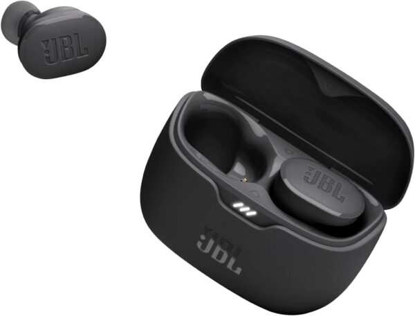 JBL Tune Buds Earphones, Bluetooth and Wireless, Water Resistant and Noise Cancelling with up to 48 Hours Battery Life, in Black - Image 2