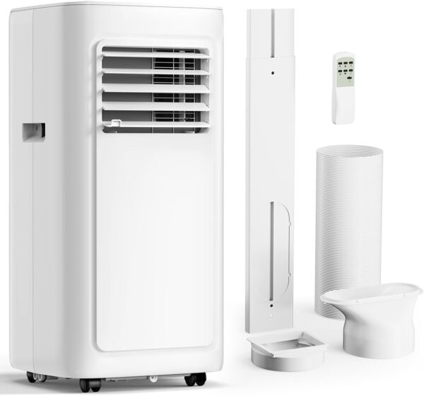 Portable Air Conditioning Unit, 4-in-1 Portable Air Conditioner 7000BTU with Sleep Mode, Cooling & Fan with 2 Speed, Dehumidifier, Air Conditioning Unit with 24H, Child Lock, Window Venting Kit- AC - Image 2