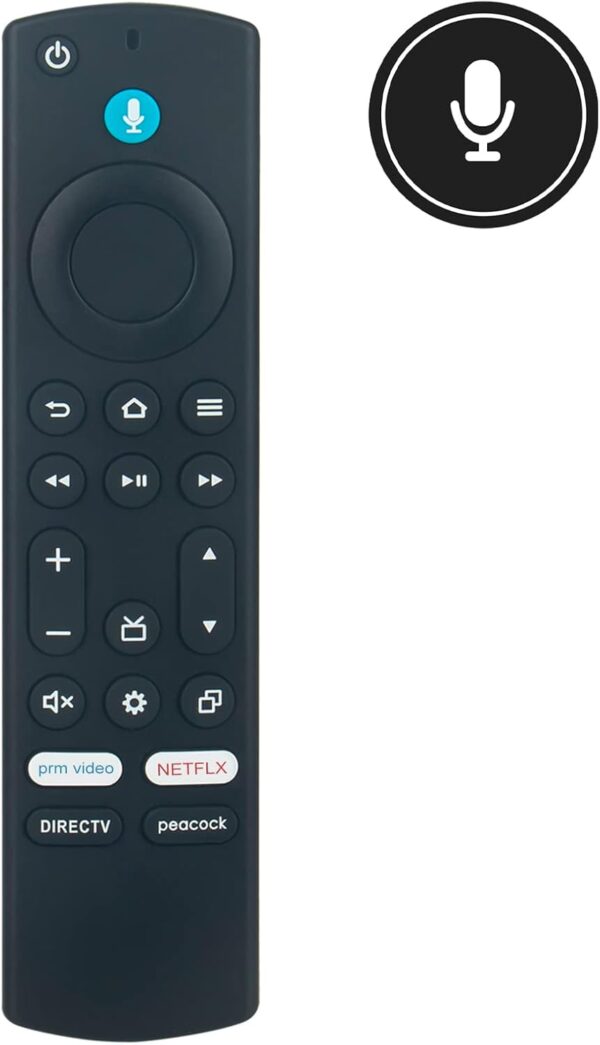 New Replace Remote fit for Amazon 43", 50", 55" 65", 75" Omni Series 4K UHD Smart TV 4K43M600A 4K50M600A 4K55M600A 4K65M600A 4K75M600A QLED Series QL55F601A QL43F601A QL50F601A QL65F601A QL75F601A - Image 3