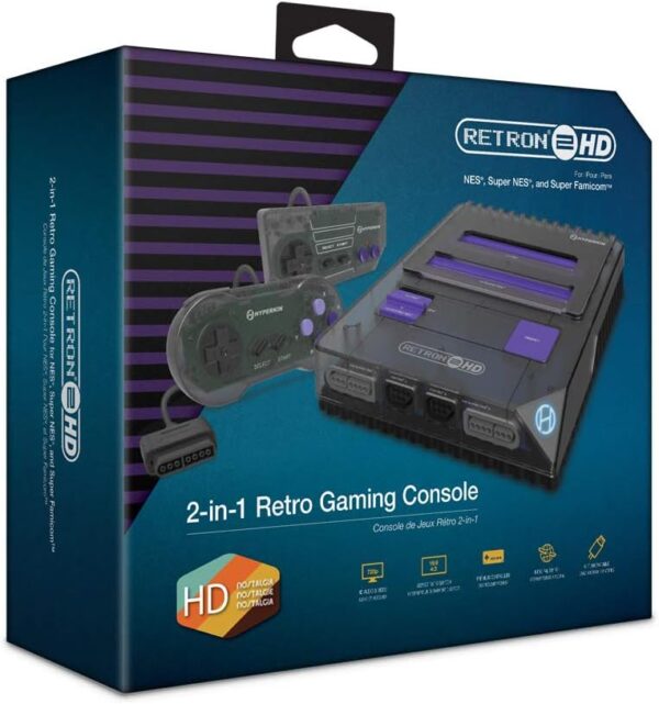 Hyperkin RetroN 2 HD Gaming Console for NES/Super Famicom (Space Black) - Image 3