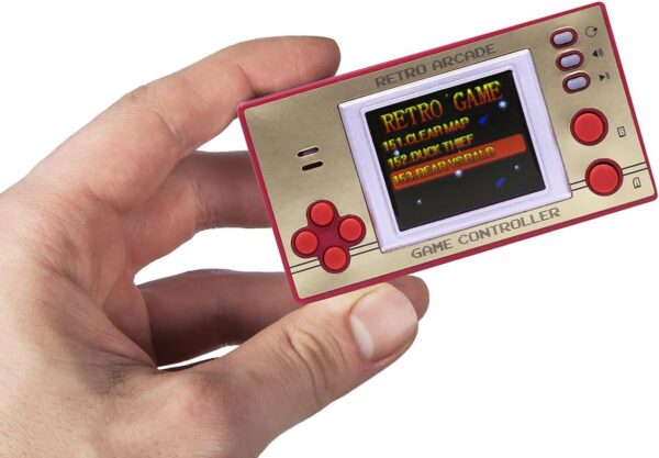 Mini Retro Games Console, 150 In-Built Games, 8-Bit Retro Gaming Handheld Console, 1.8” Full Colour LCD Screen Pocket Console, Immersive Sound Games Console - ThumbsUp! - Image 11