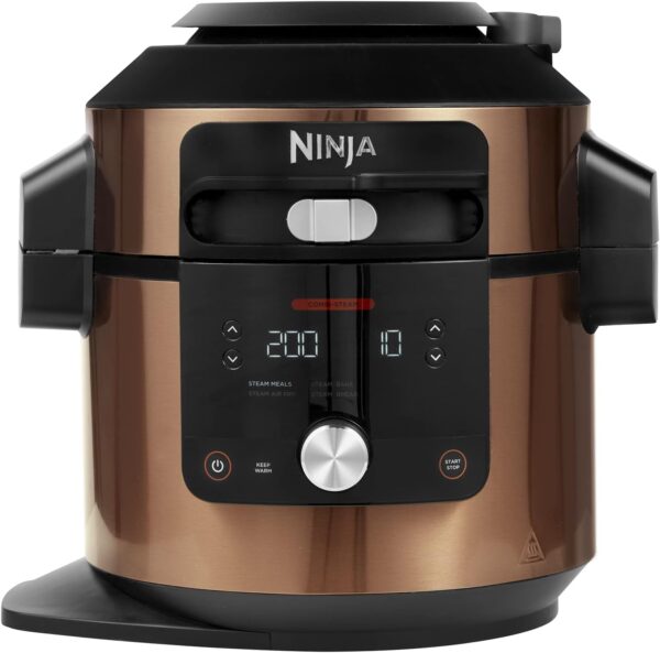 Ninja Foodi MAX 14-in-1 SmartLid Multi Cooker, 7.5L Electric Pressure Cooker & Air Fryer, Combi-Steam, Slow Cook, Bake, Grill, Copper/Black Amazon Exclusive OL650UKCP - Image 2