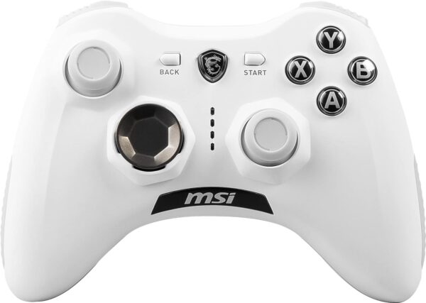 MSI FORCE GC30 V2 WHITE Wireless PC Gamepad Controller - 2,4 GHz, 600mAh Li-ion Battery, Interchangeable D-Pad Covers, Dual Vibration Motors, USB 2.0 - Wired/Wireless - Image 2