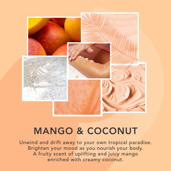 Sunday Rain Polishing Body Scrub for Extra Smooth & Soft Skin, Vegan and Cruelty-Free, Tropical Mango Butter and Coconut Oil, 265g - Image 5