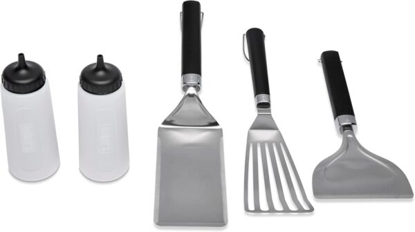 Weber 6776 Essential 5PC Griddle Tool Set, Silver - Image 2