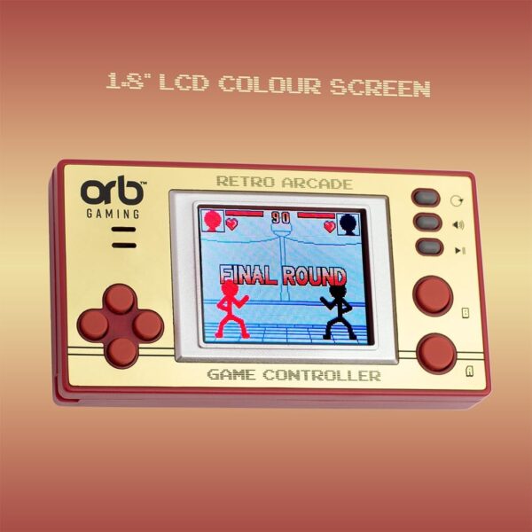 Mini Retro Games Console, 150 In-Built Games, 8-Bit Retro Gaming Handheld Console, 1.8” Full Colour LCD Screen Pocket Console, Immersive Sound Games Console - ThumbsUp! - Image 6