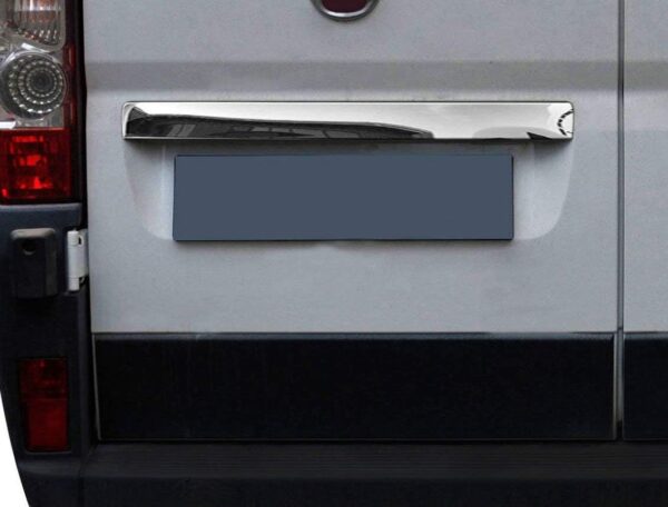 BOXER/DUCATO/JUMPER/RELAY Stainless Steel Chrome Rear Trunk Tailgate Lid Cover (2006 Onwards) - Image 2