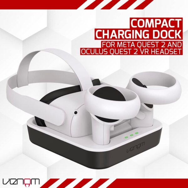 Venom - Charging Dock with Rechargeable Battery Packs for Meta Quest 2 / Oculus Quest 2 - Image 3