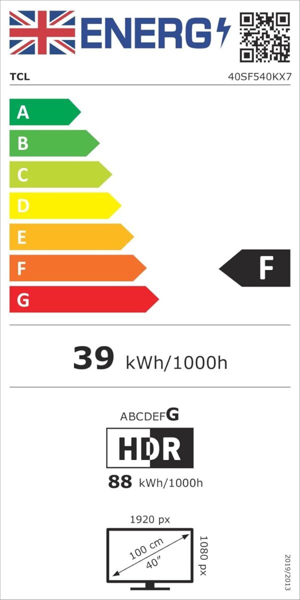 TCL 40SF540K 40-inch FHD Smart Television - HDR & HLG-Dolby Audio-DTS Virtual X/DTS-HD-Metal Bezel-less-Dual-band Wifi 5-with Fire OS 7 system - Image 12