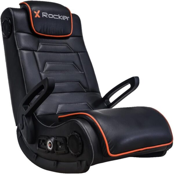 X-Rocker Sentinel Gaming Chair, 4.1 Multi-Stereo Sound Console Gaming Seat with Speakers, Subwoofer and Vibration, Armrests with Faux Leather Wireless Bluetooth for Mobile, Switch, PS4, PS5, XBOX - Image 2