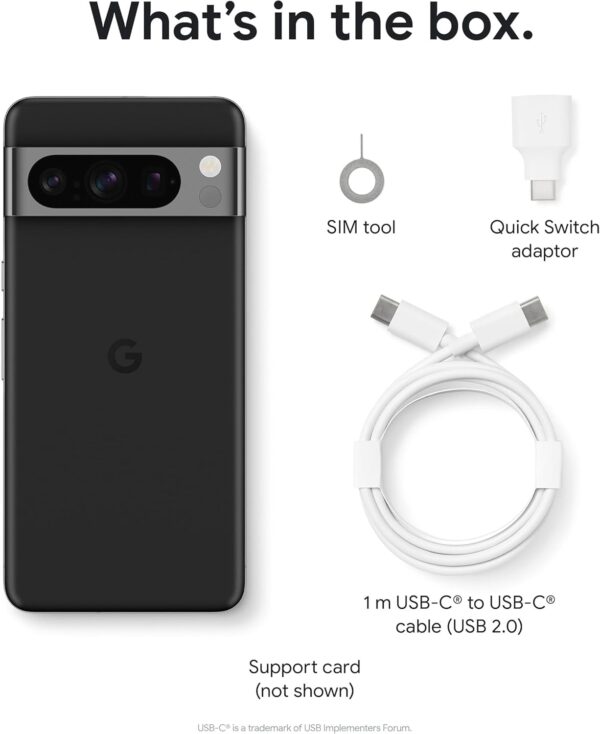 Google Pixel 8 Pro – Unlocked Android Smartphone with telephoto lens, 24-hour battery and Super Actua display – Obsidian, 128GB - Image 13