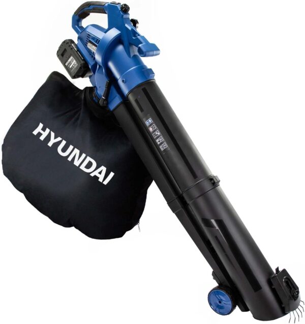 Hyundai Cordless Leaf Blower Garden Vacuum & Mulcher & Rake, 2x 20v Li-Ion Batteries, 3-in-1 Blower Large 45 Litre Collection Bag, Variable Speed Lightweight 3 year warranty - Image 3