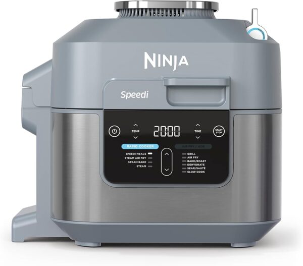 Ninja Speedi 10-in-1 Rapid Cooker, Air Fryer and Multi Cooker, 5.7L, Meals for 4 in 15 Minutes, Air Fry, Steam, Grill, Bake, Roast, Sear, Slow Cook & More, Cooks 4 Portions, Sea Salt Grey, ON400UK - Image 2