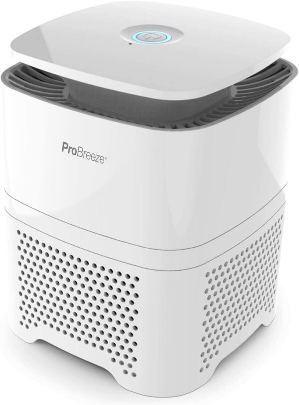 Pro Breeze® Air Purifier for Home, 4-in-1 with Pre, True HEPA & Active Carbon Filter with Negative Ion Generator. Air Cleaner for Home, Office, Allergies, Smoke, Dust, Pollen & Pet Hair - Image 2