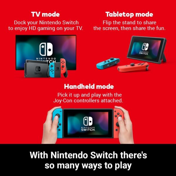 Nintendo Switch (Neon Red/Neon blue) - Image 4