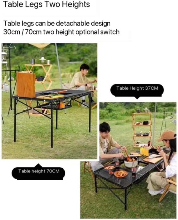 CAULO Outdoor Master Cook Station Portable Camp Kitchen Outdoor Folding Table,BBQ Camping Picnic Backyard Outdoor Camping Kitchen Table - Image 9