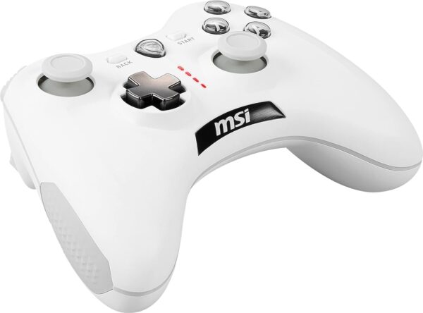 MSI FORCE GC30 V2 WHITE Wireless PC Gamepad Controller - 2,4 GHz, 600mAh Li-ion Battery, Interchangeable D-Pad Covers, Dual Vibration Motors, USB 2.0 - Wired/Wireless - Image 4