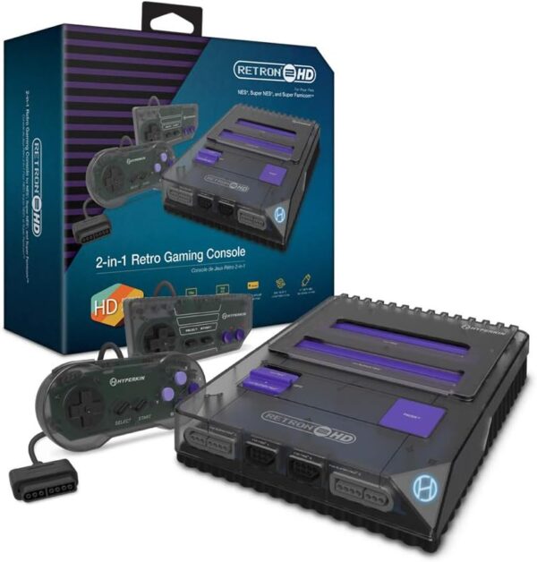 Hyperkin RetroN 2 HD Gaming Console for NES/Super Famicom (Space Black) - Image 2