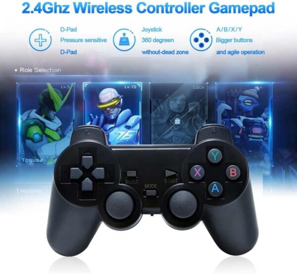 Retro Games Console,X2 Plus Game Stick Retro Console Double Wireless Controller,40000+ Games,128GB - Image 4