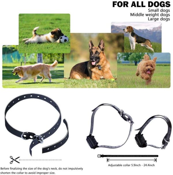 Top-Newest Dog Training Collar, NO SHOCK Vibrating Dog Collar with Remote Control Vibration/Beep Mode Dog Barking Collar for Home Dog Training Device, Waterproof and 500 Yards Range - Image 7