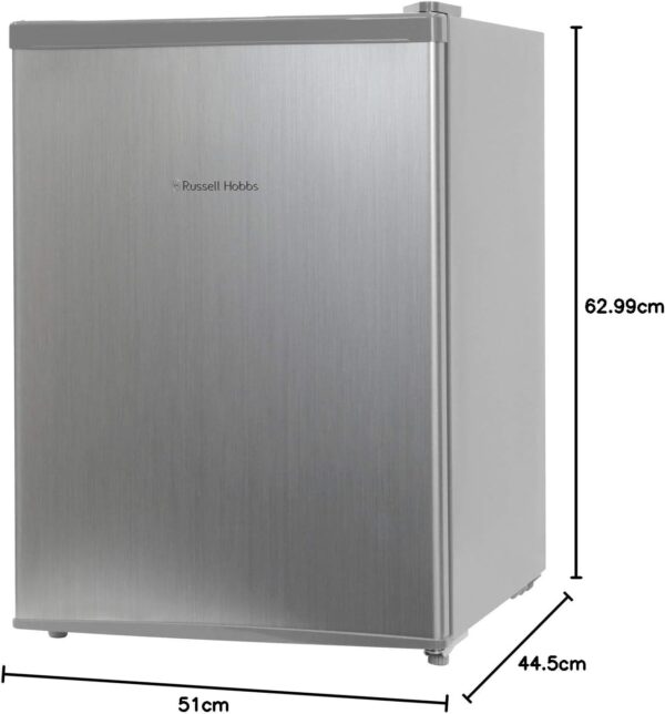 Russell Hobbs RHTTF67SS 66 Litre Reversible Doors Table Top Mini Fridge, Stainless Steel Effect, silver - Image 6