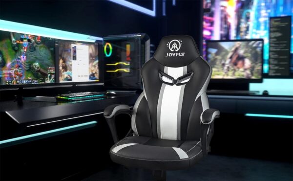 JOYFLY Computer Chair Office Gaming Chair for Adults,Racing Style Ergonomic PC Chair with Adjustable Swivel Chair with Lumbar Support(Black) - Image 3