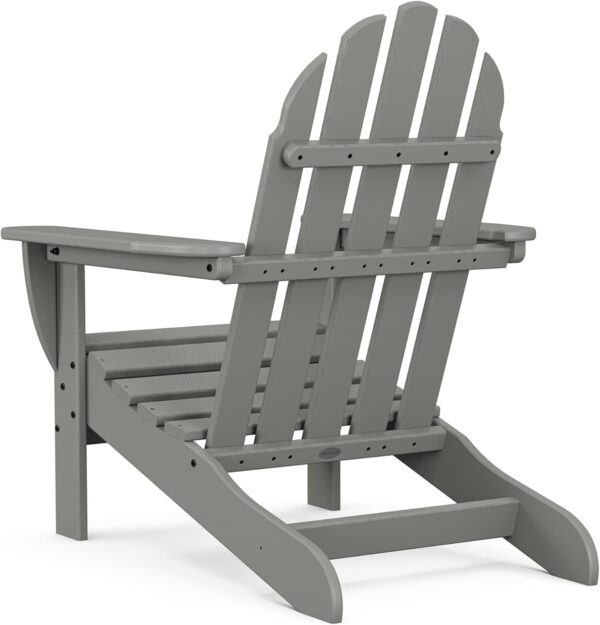 POLYWOOD AD4030GY Classic Outdoor Adirondack Chair, Slate Grey - Image 9