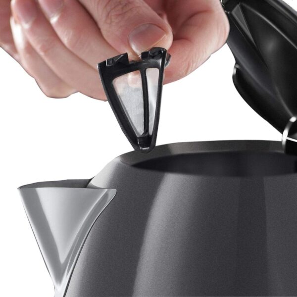 Russell Hobbs RHTTLF1B 43L Table Top F Energy Rating Fridge Black & Grey Stainless Steel 1.7L Cordless Electric Kettle with black handle (Fast Boil 3KW - Image 7