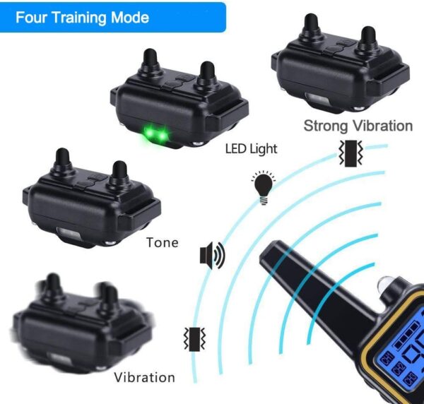 Top-Newest Dog Training Collar, NO SHOCK Vibrating Dog Collar with Remote Control Vibration/Beep Mode Dog Barking Collar for Home Dog Training Device, Waterproof and 500 Yards Range - Image 3