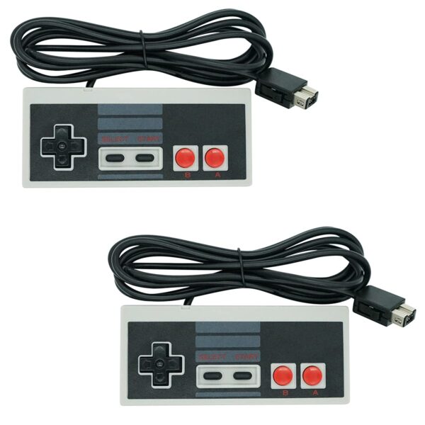 NALENSY NES Mini Controller for NES Classic Edition and Nintendo Classic Mini Consoles,Retro Controller 10FT Length Cable of NES Controller,NES Mini Console Controllers(2 Pack) - Image 2