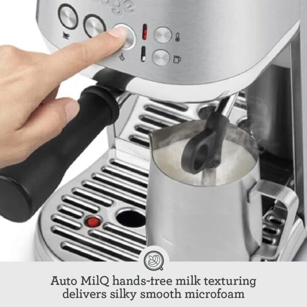 Sage - The Bambino Plus - Compact Coffee Machine with Automatic Milk Frother, Brushed Stainless Steel - Image 7