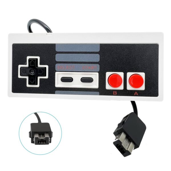 NALENSY NES Mini Controller for NES Classic Edition and Nintendo Classic Mini Consoles,Retro Controller 10FT Length Cable of NES Controller,NES Mini Console Controllers(2 Pack) - Image 4