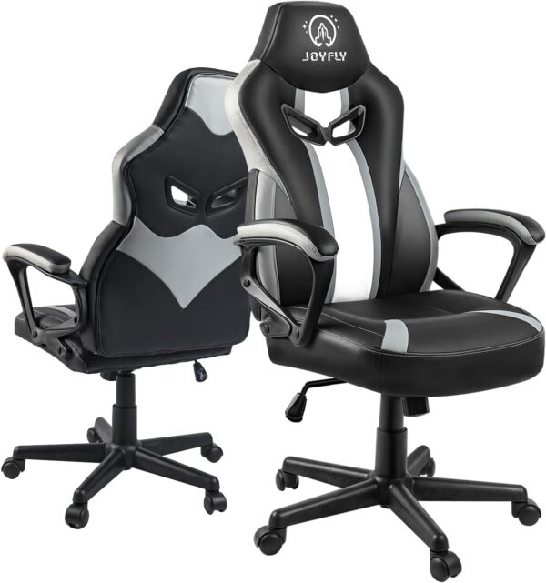 JOYFLY Computer Chair Office Gaming Chair for Adults,Racing Style Ergonomic PC Chair with Adjustable Swivel Chair with Lumbar Support(Black) - Image 2