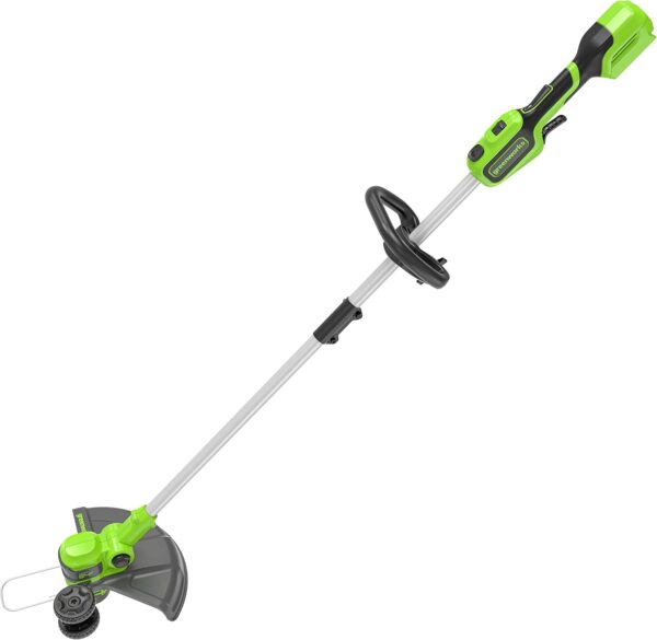 Greenworks 24V Cordless Strimmer Lawn Edger With Wheel For Medium Gardens, 33cm Cutting Width, Autofeed 2mm Nylon Line, WITHOUT Battery & Charger, 3 Year Guarantee GD24LT33 - Image 2