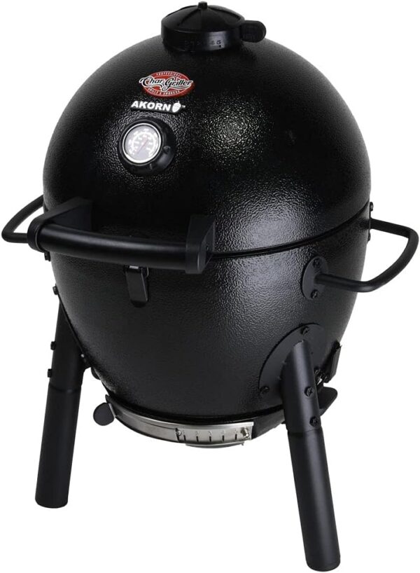 Char-Griller E6714 AKORN Jr. Kamado, Ash Portable Charcoal Grill - Image 2