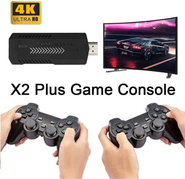 Retro Games Console,X2 Plus Game Stick Retro Console Double Wireless Controller,40000+ Games,128GB - Image 7