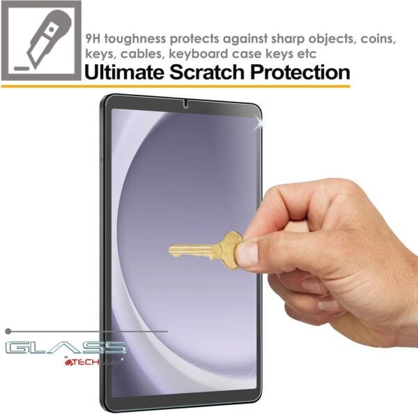 TECHGEAR Anti Glare Galaxy Tab A9 8.7" 2023 MATTE Glass Edition, Tempered Glass Screen Protector [9H Toughness] [Scratch-Resistant] [No-Bubble] Made For Samsung Galaxy Tab A9 SM-X110 / X115 - Image 6