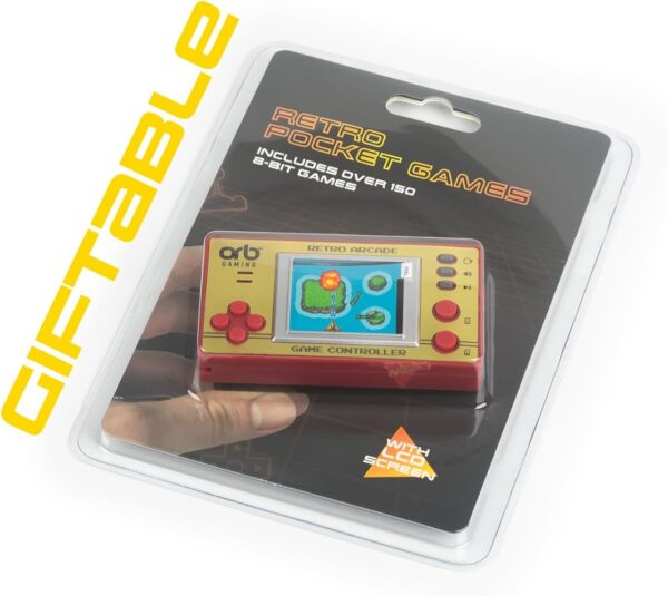 Mini Retro Games Console, 150 In-Built Games, 8-Bit Retro Gaming Handheld Console, 1.8” Full Colour LCD Screen Pocket Console, Immersive Sound Games Console - ThumbsUp! - Image 12